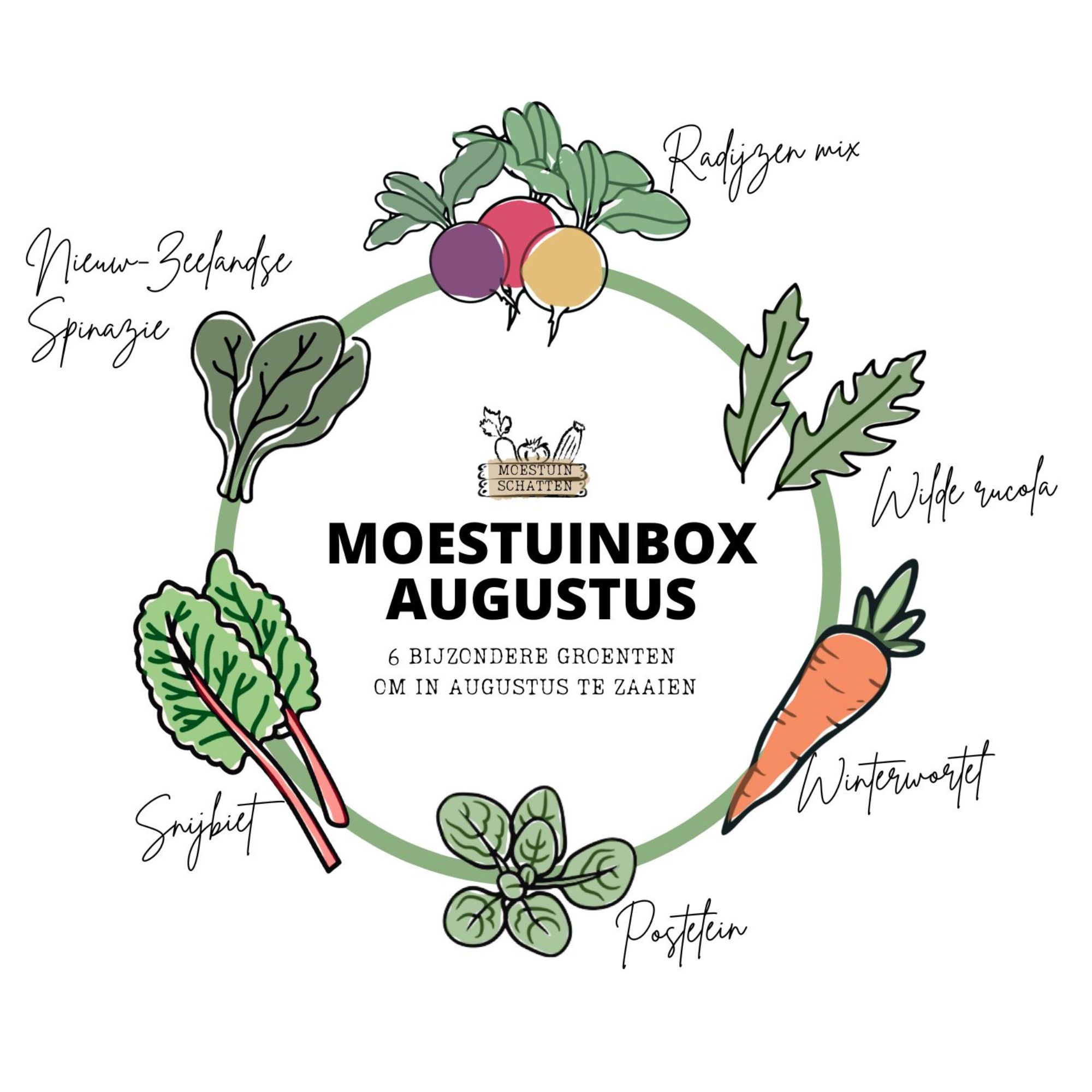Moestuinbox Augustus met gratis zaaikalender - Afbeelding 2