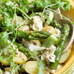 Lentesalade met asperges